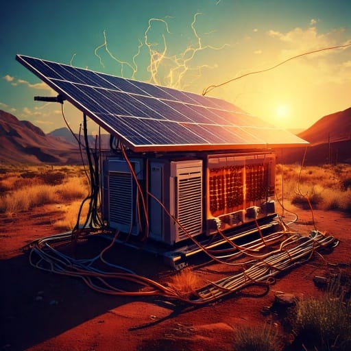 Solar inverter failure illustration