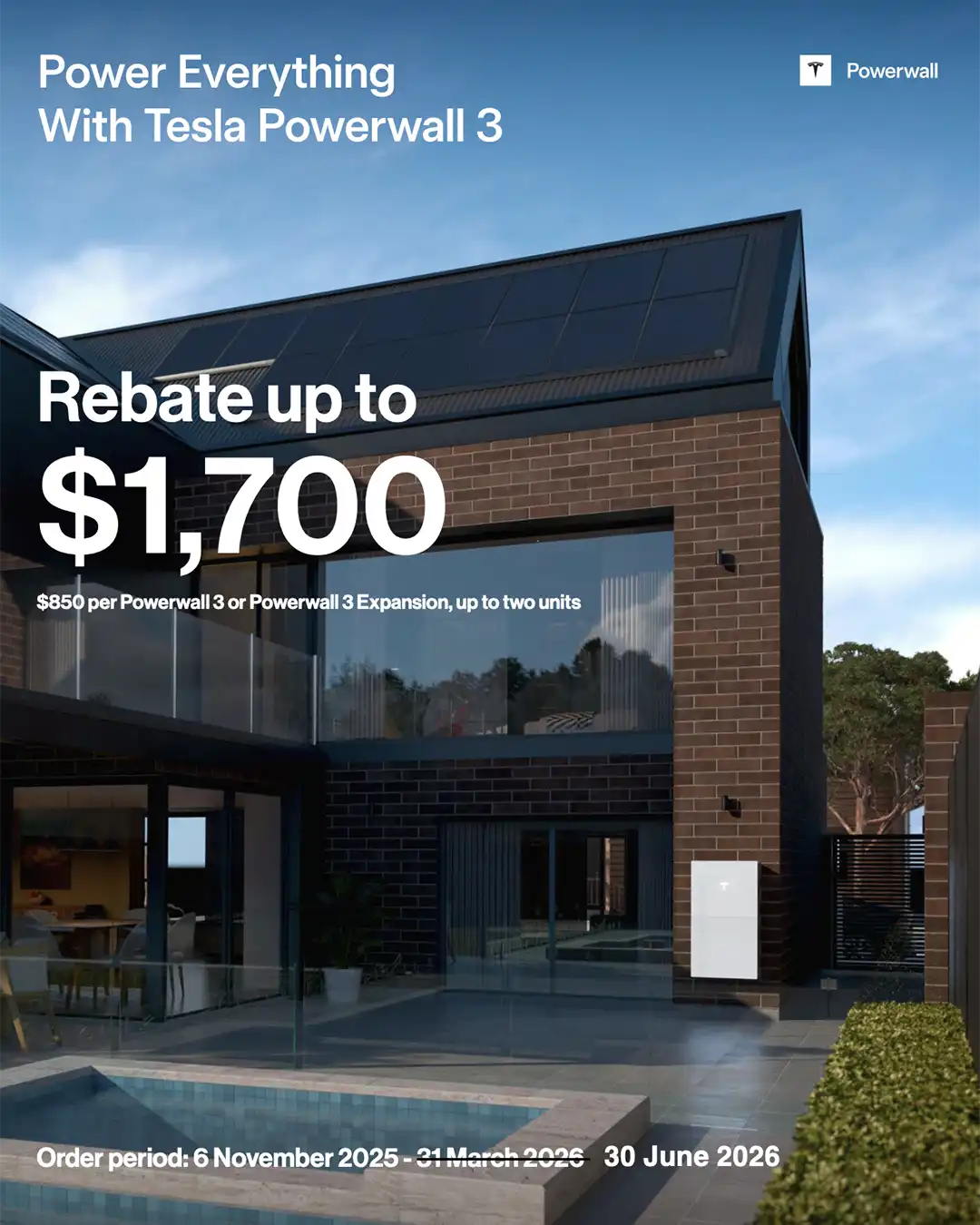 Tesla Powerwall 3 Rebate extended 2026